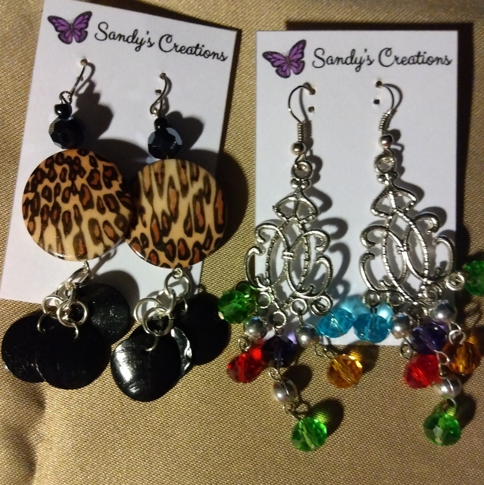 Two pair of Handcrafted Earrings